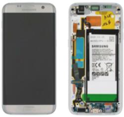 Samsung GH82-13360A Gyári Samsung Galaxy S7 Edge ezüst OLED LCD kijelző érintővel (GH82-13360A)