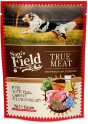 Sam's Field Field True Meat Beef with Carrot & Lingonberry - Hrană la pliculeț pentru câini (6 x 260 g) 1.56 kg