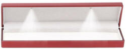 Ékszerkirály Világító prémium ékszerdoboz nyakláncnak, karláncnak, bokaláncnak, Vörös (LBOX015)
