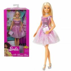 Mattel Barbie Happy Birthday petrecere in rochie roz GDJ36