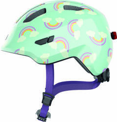 ABUS kerékpáros gyerek sisak Smiley 3.0 LED, In-Mold, blue rainbow, S (45-50 cm) - dynamic-sport