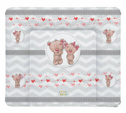 Babastar puha pelenkázó lap 85*75 cm - Macipár szürke - babastar