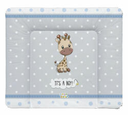  Babastar puha pelenkázó lap 85*75 cm - It's a boy ! zsiráf szürke