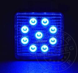 Munkalámpa 9 LED-es (110x110mm) KÉK FÉNY