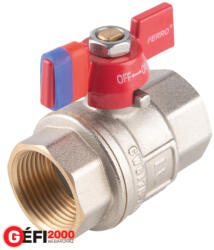 Ferro F-Power golyóscsap pillangókarral, 3/4" BB /12/ (KFPM2)