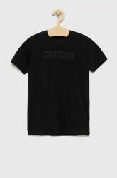 GUESS gyerek póló fekete, nyomott mintás - fekete 166-175 - answear - 9 290 Ft