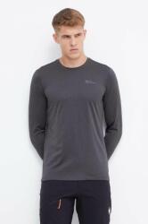 Jack Wolfskin sportos hosszú ujjú Sky Thermal szürke, melange, 1808682 - szürke L