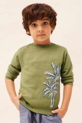 MAYORAL gyerek pamut pulóver zöld, könnyű - zöld 122 - answear - 11 990 Ft