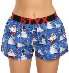 Styx Női klasszikus boxeralsó Styx art sport gumi karácsonyi hóemberek (T1751) XL