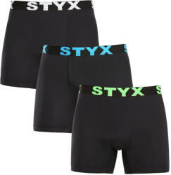 Styx 3PACK Férfi funkcionális boxeralsó Styx fekete (3W96012) XL