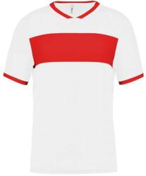 Proact Tricou pentru copii PA4001, white/sporty red (pa4001wh/sre)