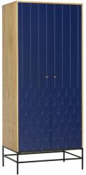 Woodman Kék tölgy szekrény Woodman Lia fém talppal 80 x 55 cm (289475143132)