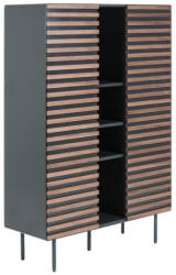 Kave Home Fekete lakkozott szekrény Kave Home Kesia 155 x 105 cm (LF-MH007L02)