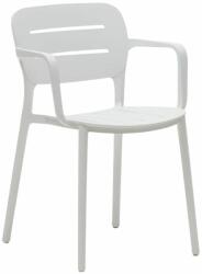Kave Home Fehér műanyag kerti szék Kave Home Morella (LF-CC6108S05)