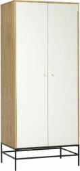 Woodman Fehér tölgyfa szekrény Woodman Mia fém talppal 80x55 cm (208475108132)