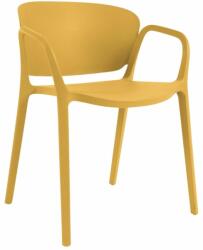 Kave Home Sárga műanyag kerti szék Kave Home Ania (LF-CC6094S31)