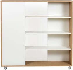 Woodman Fehér tölgy könyvespolc Woodman Adala I. 150 x 32 cm (167235701082)