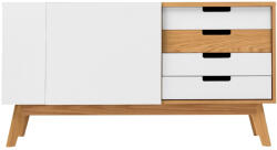 Woodman Fehér tölgy komód Woodman Chaser 135 x 47 cm (168215308012)