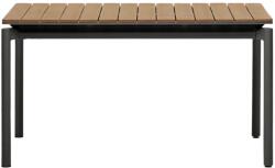 Kave Home Kihúzható polifa kerti étkezőasztal Kave Home Canyelles 140/200 x 90 cm fekete alappal (LF-J0200005MM46)