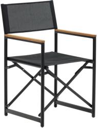 Kave Home Fekete szövet kerti összecsukható szék Kave Home Llado (LF-J0700005RR15)
