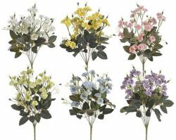 Buchet 7 flori artificiale+verdeata pentru aranjamente florale (4011)