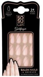 Sosu by SJ Set unghii false - Sosu by SJ Salon Nails In Seconds Goldfinger 24 buc
