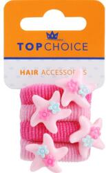 Top Choice Elastic de păr 21831, 4 buc, roz - Top Choice 4 buc