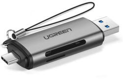 Ugreen SD / micro SD card reader for USB 3.0 / USB Type C 3.0 gray (50706)