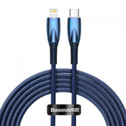 Baseus Glimmer Series fast charging cable USB-C - Lightning 20W 480Mbps 2m blue