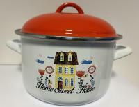 EMA-LION Bonyhádi Alice "édes otthon" zománcozott fazék + fedő 16 cm (514016110)