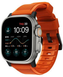Nomad Rugged Strap, orange/black - Apple Watch Ultra (49mm) 8/7 (45mm)/6/SE/5/4 (44mm)/3/2/1 (42mm) (NM01217985)
