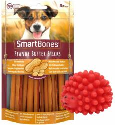 SmartBones Sticks Batoane pentru caini, cu unt de arahide x 2 + minge GRATIS