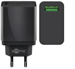 Goobay Incarcator de retea Goobay USB QC 3.0, 18 W, Negru (PSUP-WQ11801BK-GBAY)