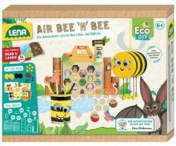 LENA Set DIY hotel pentru albine Lena, Air Bee 'n' Bee, Carte de povesti in limba germana (LE42832)