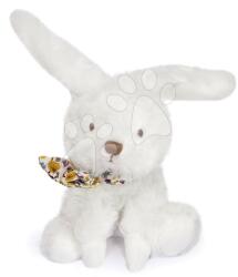 Doudou Iepuraș de pluș Bunnies Scrunchie Doudou et Compagnie alb 12 cm de la 0 luni (DC3818)