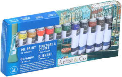 ARTIST&CO Olajfesték készlet 12 szín x 12ml