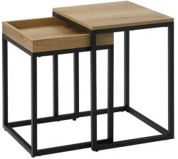 SONGMICS Éjjeliszekrény / oldalsó asztal szett - Vasagle Loft (LNT02N)