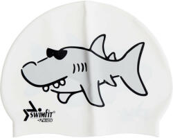  Úszósapka Swimfit cápás fehér