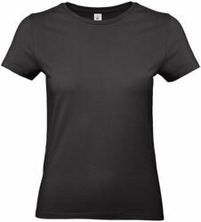 B and C Női rövid ujjú póló B&C #E190 /women T-Shirt -3XL, Fekete