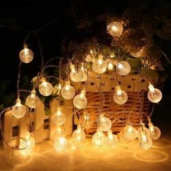  Led светещи топчета жълти, верига 28 броя