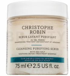 Christophe Robin Cleansing Purifying Scrub With Sea Salt peeling sampon minden hajtípusra 75 ml