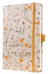 Sigel Caiet de notițe, exclusiv, 135x203 mm, cu linii, 87 pagini, copertă tare, SIGEL "Jolie" Bloom Orange (JN341)