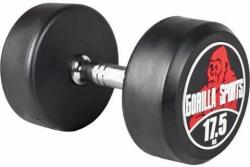  Gorilla Sports Egykezes súlyzó fekete/piros 17, 5 kg