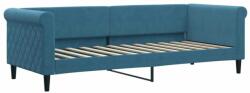 vidaXL Kék bársony kanapéágy 80 x 200 cm (354236) - pepita