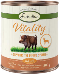 Lukullus Lukullus Vitality Immunity: Porc mistreț (fără cereale) - 6 x 800 g
