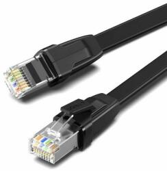 UGREEN NW134 Lapos hálózati kábel fém csatlakozókkal, Ethernet RJ45, Cat. 8, U/FTP, 1m (fekete) (10980) - wincity