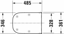 Duravit D-Code WC-ülőke - Fehér - pepita - 56 794 Ft