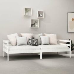 vidaXL Fehér tömör fenyőfa kanapéágy 90 x 200 cm (806931) - pepita