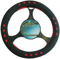 H-Drive Európa Szivacsos kormányvédő, fekete-piros, 36 cm, (KV-20004-RE)