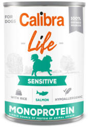 Calibra Dog Life can Sensitive Salmon with Rice 400 g